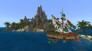Screenshot of the Minecraft Bedrock Marketplace product Island created by RareLoot.