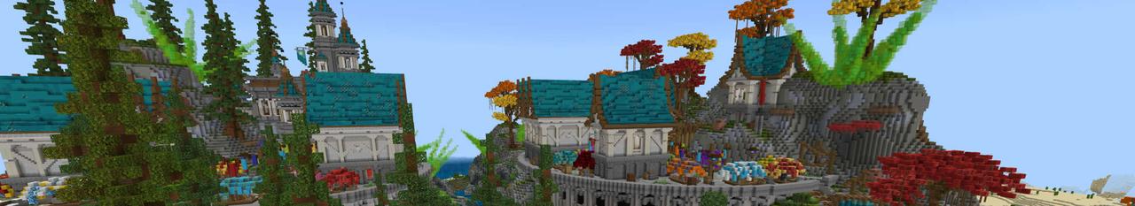 Panorama of the Minecraft Bedrock Marketplace product Kingdom of Crystal created by RareLoot.
