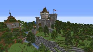 Screenshot of the Minecraft Bedrock Marketplace product Knight Castle created by RareLoot.