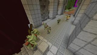 Screenshot of the Minecraft Bedrock Marketplace product Knights: Tower Defense created by RareLoot.