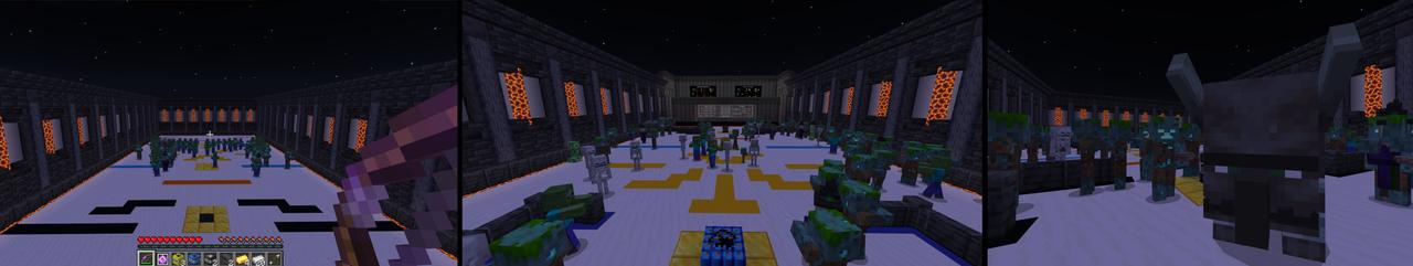 Panorama of the Minecraft Bedrock Marketplace product Last Mob Standing created by RareLoot.