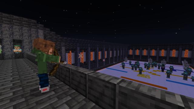 Screenshot of the Minecraft Bedrock Marketplace product Last Mob Standing created by RareLoot.