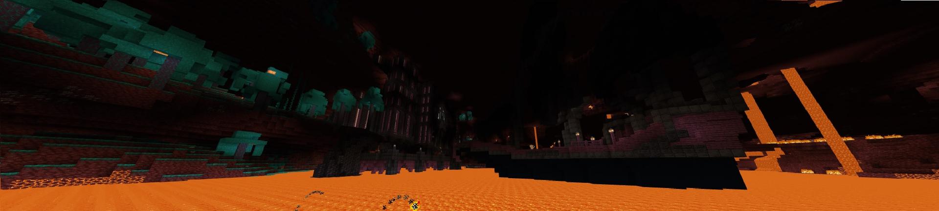 Panorama of the Minecraft Bedrock Marketplace product Locked in Nether created by RareLoot.