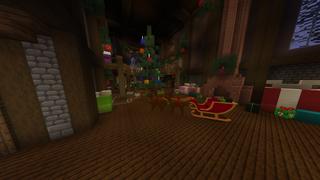 Screenshot of the Minecraft Bedrock Marketplace product Lucky Block Present Workshop created by RareLoot.