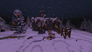 Screenshot of the Minecraft Bedrock Marketplace product Lucky Block Present Workshop created by RareLoot.