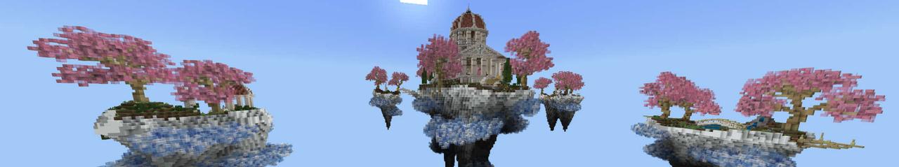 Panorama of the Minecraft Bedrock Marketplace product Lucky Skyblock Heaven created by RareLoot.