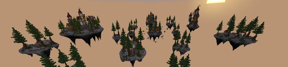 Panorama of the Minecraft Bedrock Marketplace product Lucky Skyblock - Middle Ages created by RareLoot.