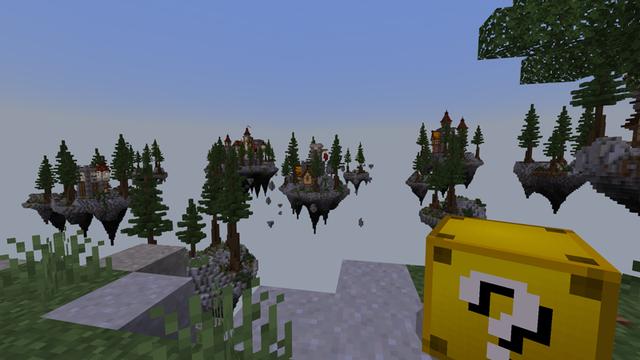 Screenshot of the Minecraft Bedrock Marketplace product Lucky Skyblock - Middle Ages created by RareLoot.