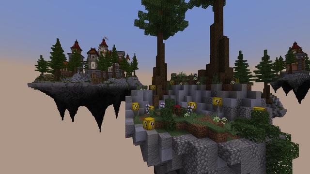 Screenshot of the Minecraft Bedrock Marketplace product Lucky Skyblock - Middle Ages created by RareLoot.