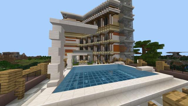 Screenshot of the Minecraft Bedrock Marketplace product Luxury Hotel created by RareLoot.