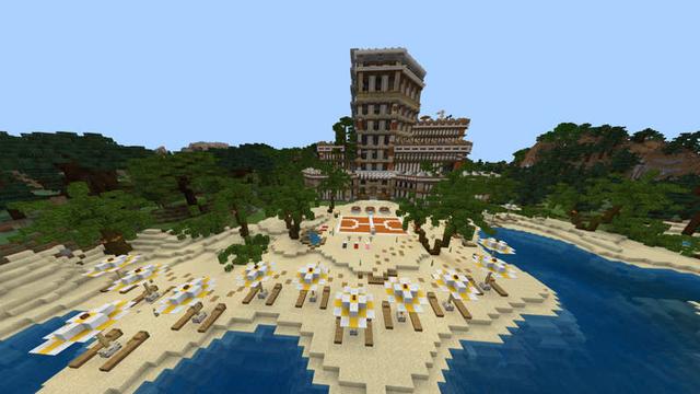 Screenshot of the Minecraft Bedrock Marketplace product Luxury Hotel created by RareLoot.