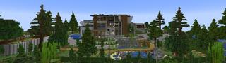 Panorama of the Minecraft Bedrock Marketplace product Luxury House created by RareLoot.