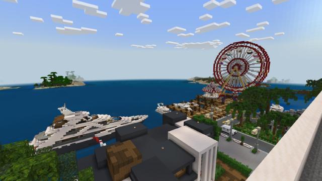Screenshot of the Minecraft Bedrock Marketplace product Luxury Island City created by RareLoot.