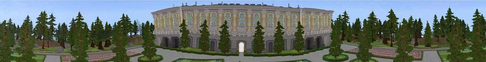 Panorama of the Minecraft Bedrock Marketplace product Luxury Palace created by RareLoot.