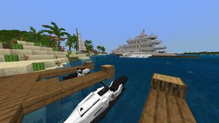 Screenshot of the Minecraft Bedrock Marketplace product Luxury Yacht Port created by RareLoot.