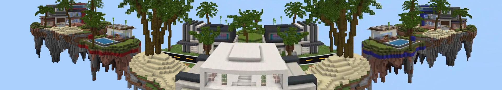 Panorama of the Minecraft Bedrock Marketplace product Mansion Bedwars created by RareLoot.
