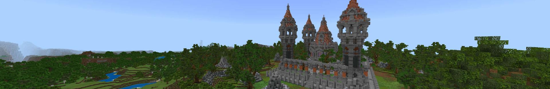 Panorama of the Minecraft Bedrock Marketplace product Mansion of Magic created by RareLoot.