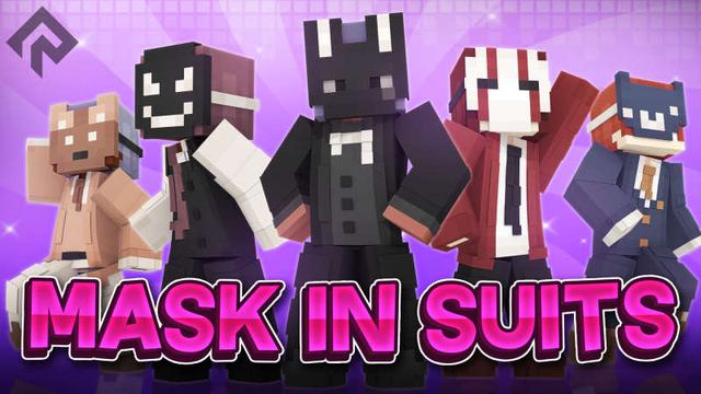 Thumbnail of the Minecraft Bedrock Marketplace product Mask in Suits created by RareLoot.