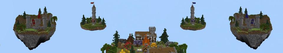 Panorama of the Minecraft Bedrock Marketplace product Medieval Bedwars created by RareLoot.