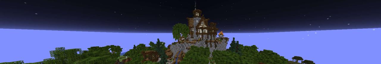 Panorama of the Minecraft Bedrock Marketplace product Medieval Outpost created by RareLoot.