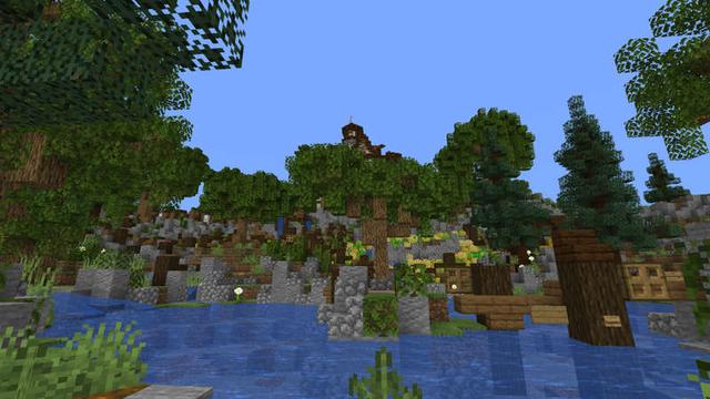 Screenshot of the Minecraft Bedrock Marketplace product Medieval Outpost created by RareLoot.