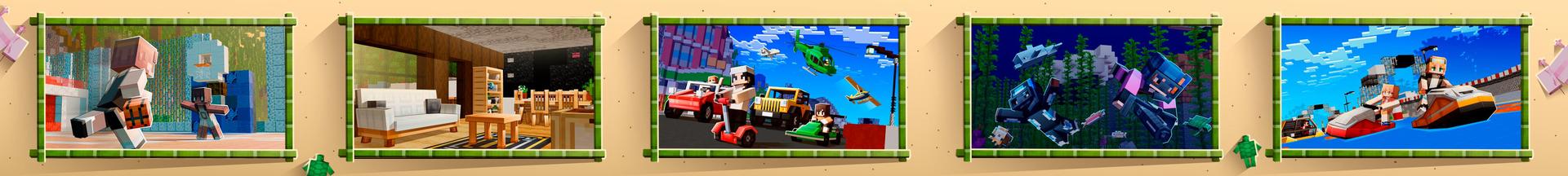 Panorama of the Minecraft Bedrock Marketplace product Mega Resort created by RareLoot.