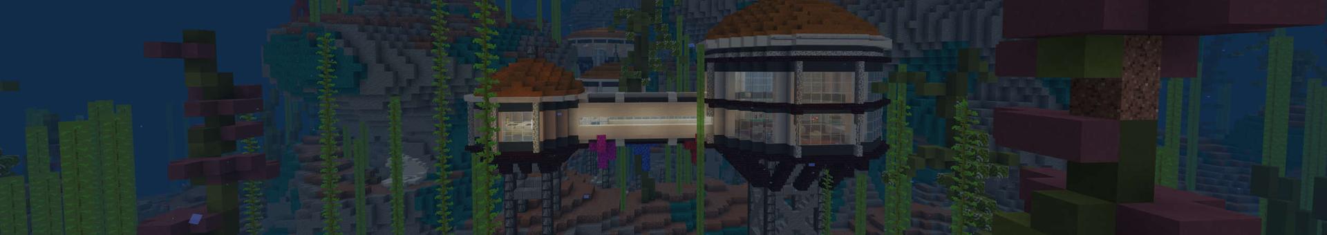 Panorama of the Minecraft Bedrock Marketplace product Megalodon created by RareLoot.