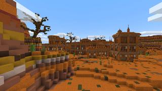 Screenshot of the Minecraft Bedrock Marketplace product Mesa Village created by RareLoot.