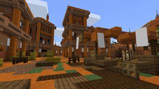 Screenshot of the Minecraft Bedrock Marketplace product Mesa Village created by RareLoot.
