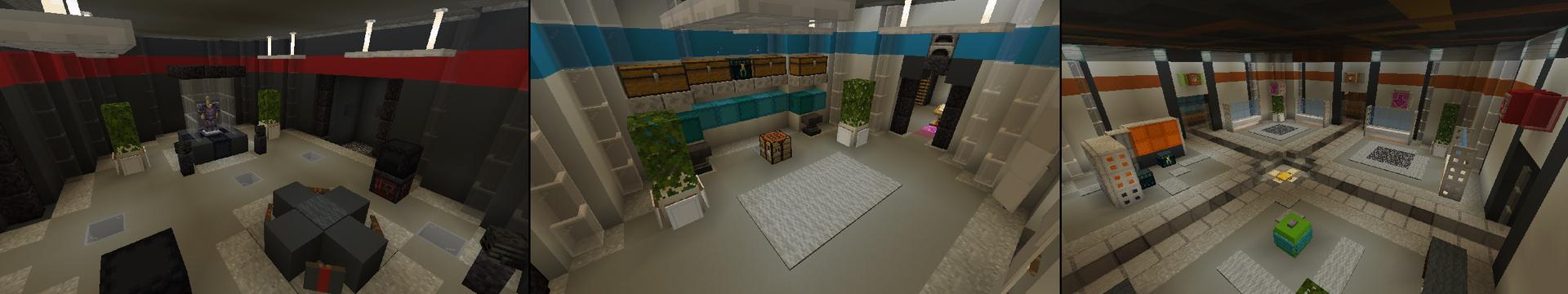 Panorama of the Minecraft Bedrock Marketplace product Millionaire Underground Base created by RareLoot.