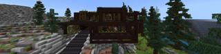 Panorama of the Minecraft Bedrock Marketplace product Millionaire's Forest Mansion created by RareLoot.