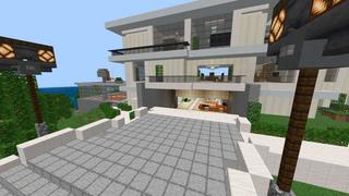 Screenshot of the Minecraft Bedrock Marketplace product Millionaire's Hill Mansion created by RareLoot.