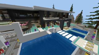 Screenshot of the Minecraft Bedrock Marketplace product Millionaire's Party Mansion created by RareLoot.