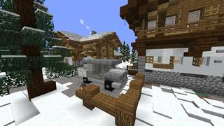 Screenshot of the Minecraft Bedrock Marketplace product Millionaires Winter Resort created by RareLoot.