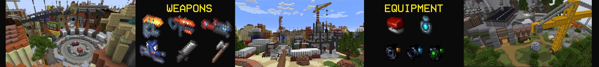 Panorama of the Minecraft Bedrock Marketplace product Minestrike created by RareLoot.
