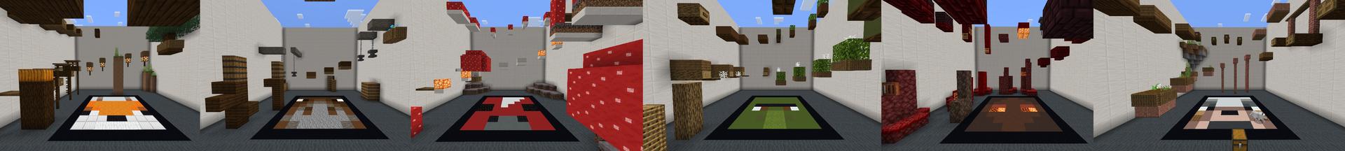 Panorama of the Minecraft Bedrock Marketplace product Mobs Parkour created by RareLoot.