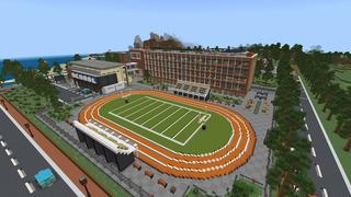 Screenshot of the Minecraft Bedrock Marketplace product Modern High School created by RareLoot.