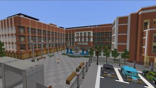 Screenshot of the Minecraft Bedrock Marketplace product Modern High School created by RareLoot.