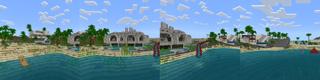 Panorama of the Minecraft Bedrock Marketplace product Modern Oasis created by RareLoot.