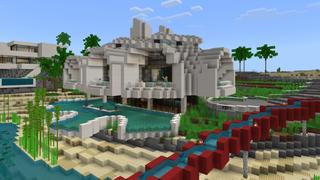 Screenshot of the Minecraft Bedrock Marketplace product Modern Oasis created by RareLoot.
