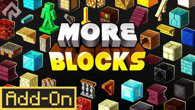 Thumbnail of the Minecraft Bedrock Marketplace product More Blocks created by RareLoot.