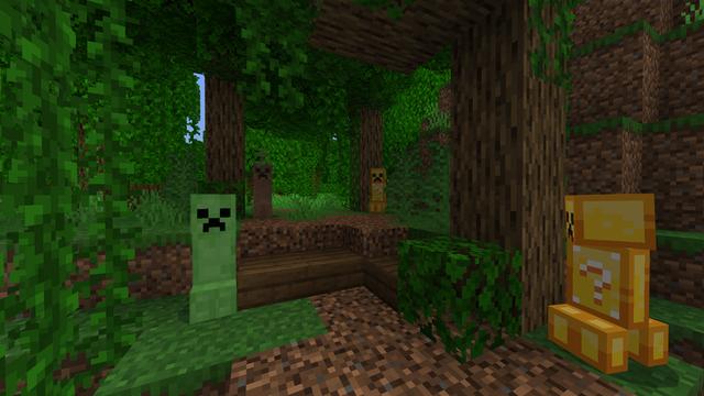 Screenshot of the Minecraft Bedrock Marketplace product More Creepers created by RareLoot.