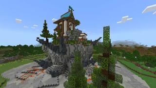 Screenshot of the Minecraft Bedrock Marketplace product Noob vs Pro vs Hacker Castles created by RareLoot.