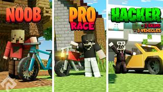 Thumbnail of the Minecraft Bedrock Marketplace product Course Noob vs Pro vs Hacker created by RareLoot.