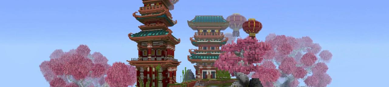 Panorama of the Minecraft Bedrock Marketplace product Noob vs Pro vs Ninja created by RareLoot.
