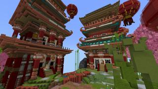 Screenshot of the Minecraft Bedrock Marketplace product Noob vs Pro vs Ninja created by RareLoot.