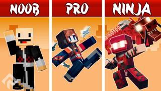 Thumbnail of the Minecraft Bedrock Marketplace product Noob vs Pro vs Ninja created by RareLoot.