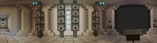 Panorama of the Minecraft Bedrock Marketplace product Nuclear Bunker created by RareLoot.