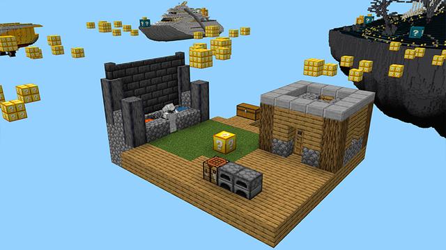 Screenshot of the Minecraft Bedrock Marketplace product ONE BLOCK [?] created by RareLoot.
