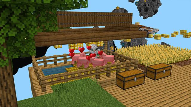 Screenshot of the Minecraft Bedrock Marketplace product ONE BLOCK [?] created by RareLoot.